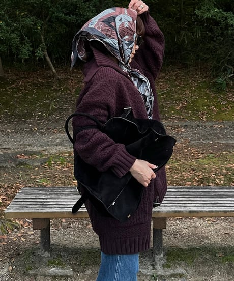 toggle button knit cardigan