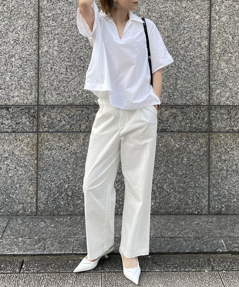 ok.soon ワイドパンツ size2 100%コットン ok.soon ワイドパンツ size2 100%コットン wide white pants