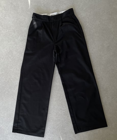 ok.soon×dickies wide chino pants (black)