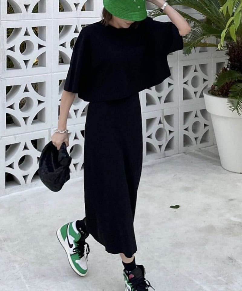 rib tight one-piece (black) | ok.soon