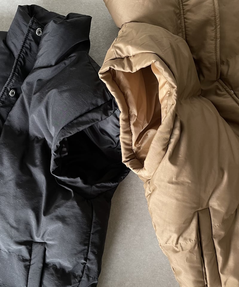 padding vest(black/camel) | ok.soon