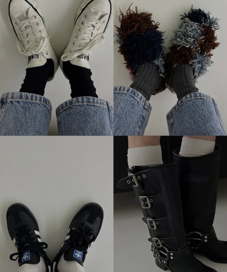 3pack lib socks(black/gray/white)