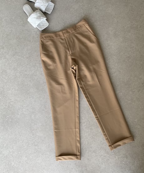 camelウール混セットアップスーツ