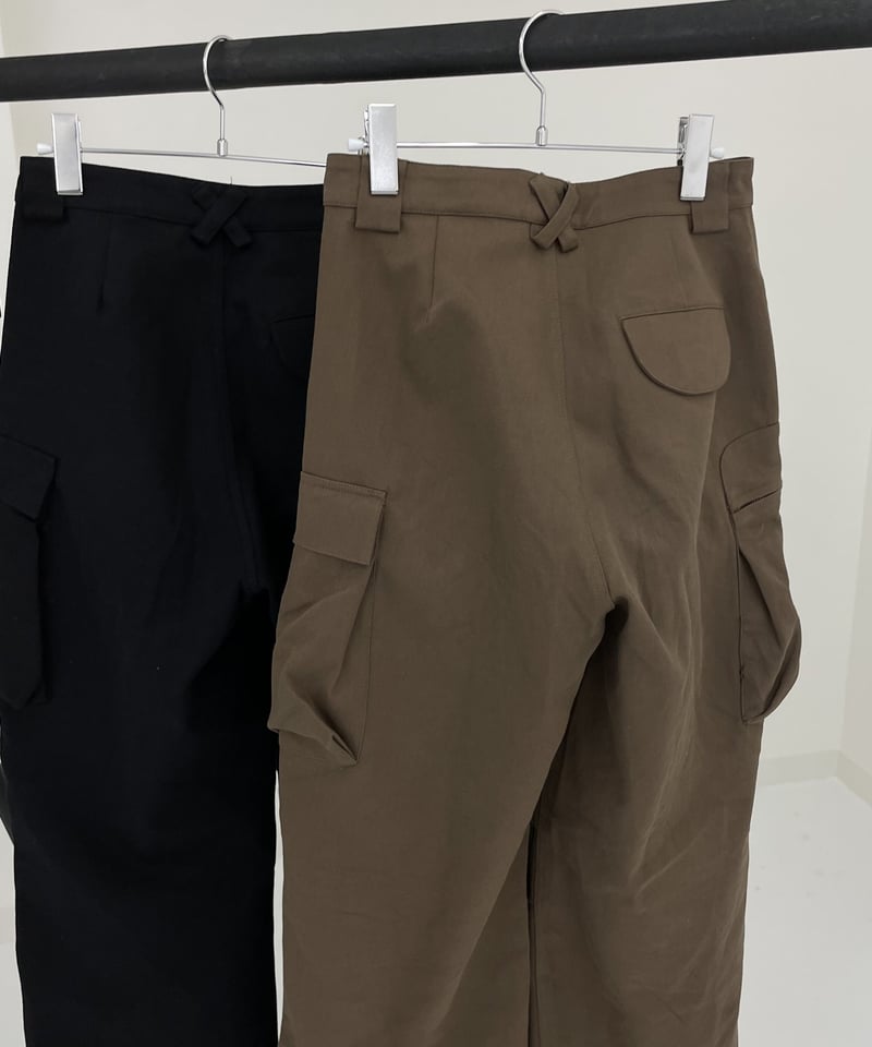 wide cargo pants(brown/black) | ok.soon