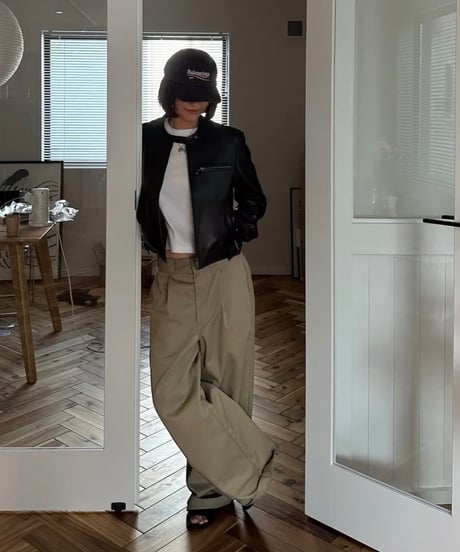 ok.soon×dickies wide chino pants(new beige)
