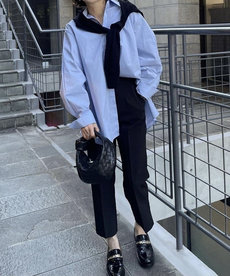 side slit slacks (black)