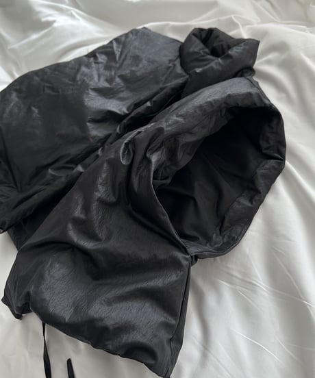 W name down vest black