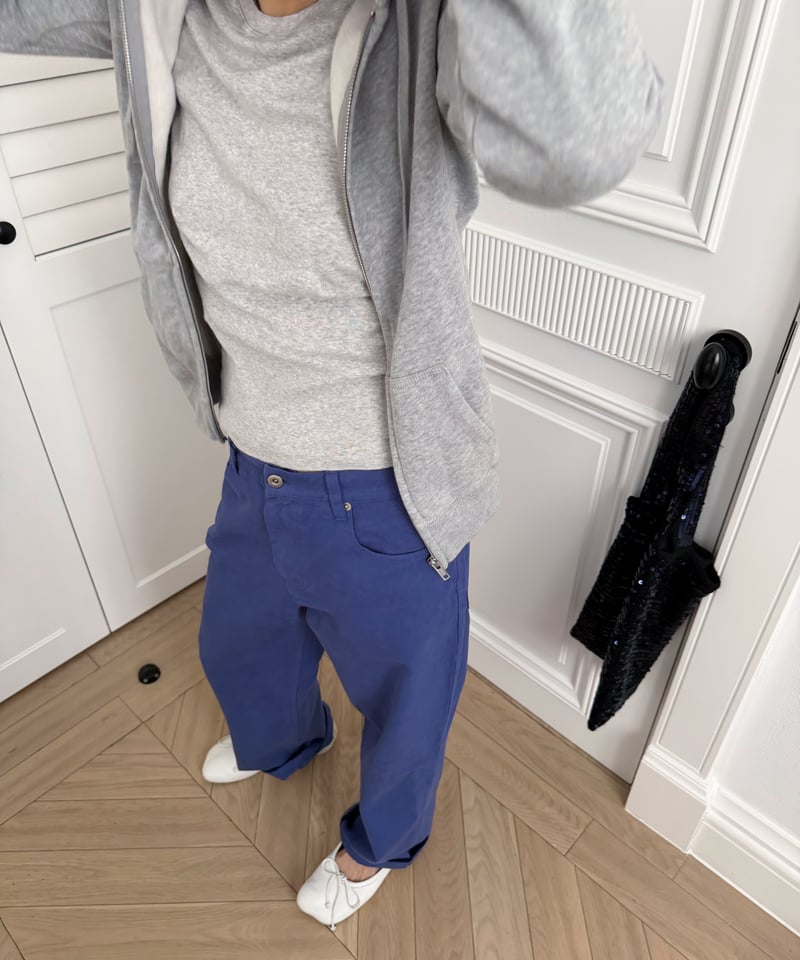 vintage blue cotton pants | ok.soon