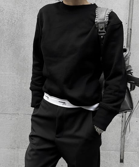 compact crew neck sweat shirt