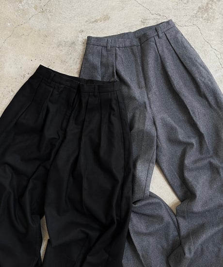 flannel wide slacks