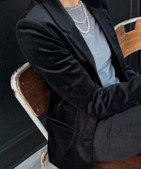 ok.soon×piccadilly velours jacket(black)