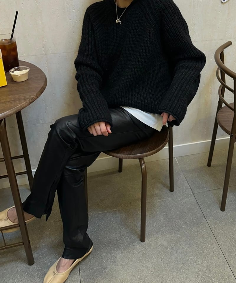 new fake leather pants | ok.soon