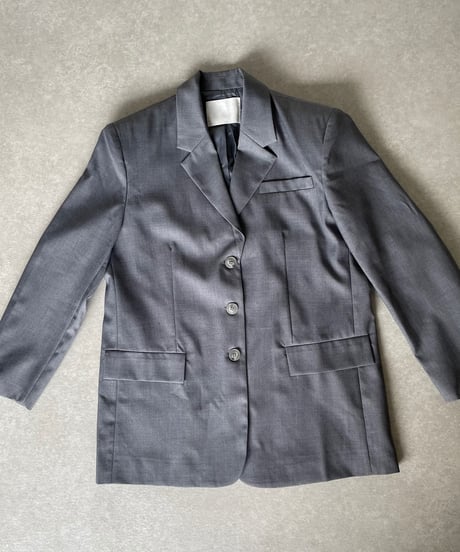 over size set up suit(gray/beige)