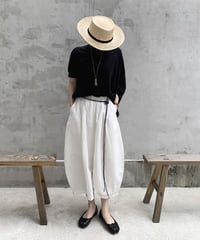 linen croped pants white