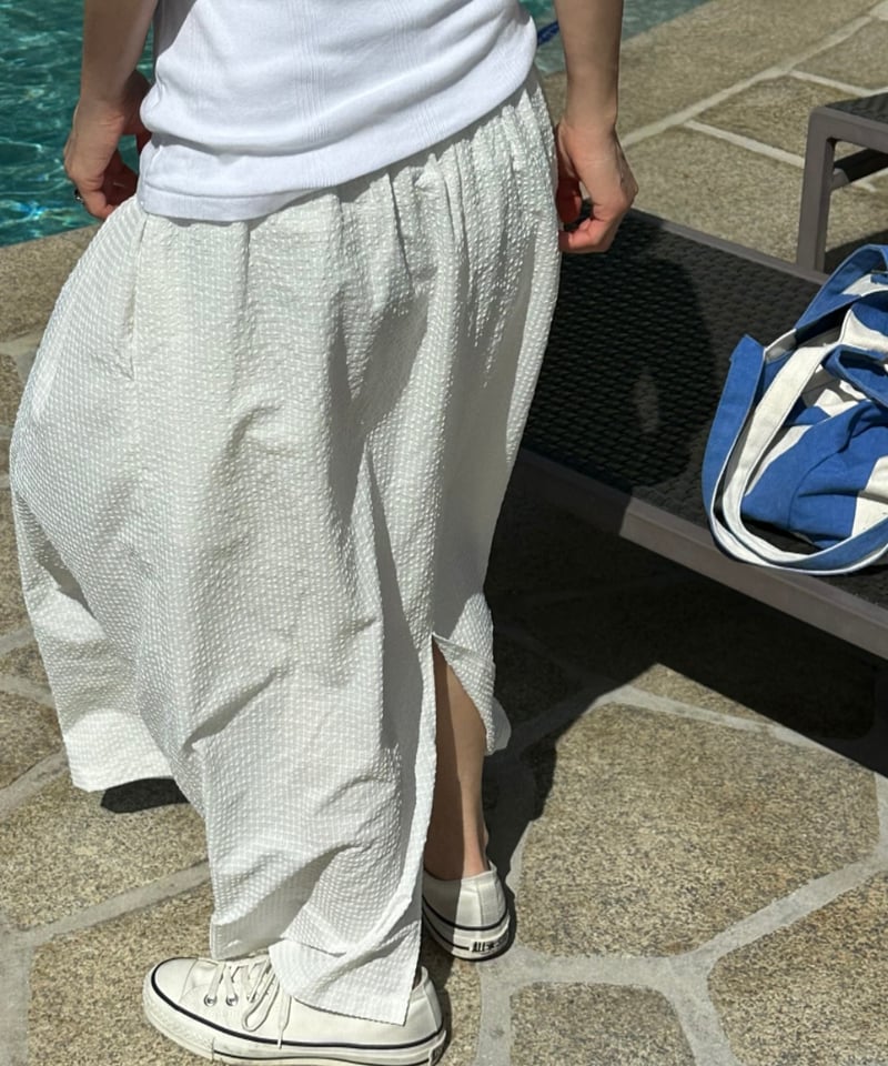 【ok.soon】 新品未使用⭐︎gingham check long skirt gingham check long skirt | ok.soon