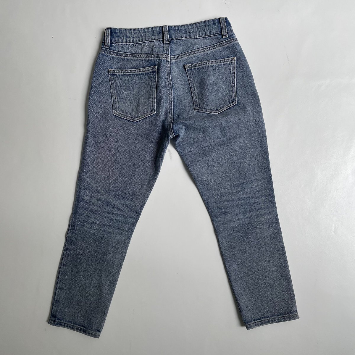 cotton slim pants denim | ok.soon