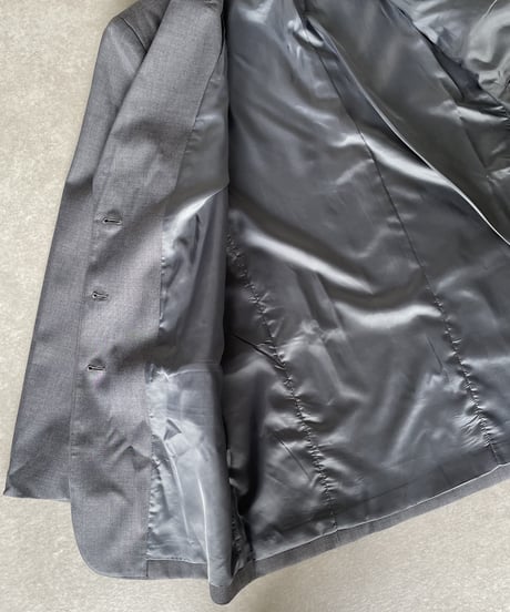 over size set up suit(gray/beige)