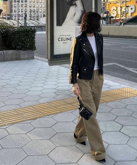 ok.soon×dickies wide chino pants(new beige)