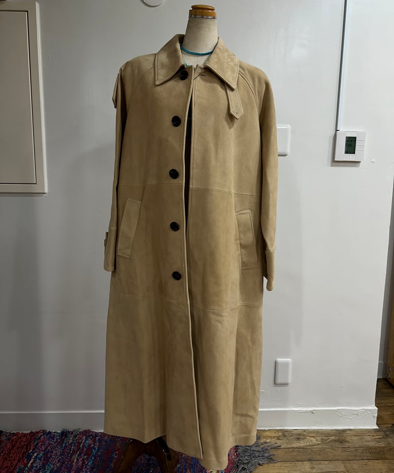 ok.soon（オクスン） スエード レザー ロングコート完売品 suede leather long coat | ok.soon