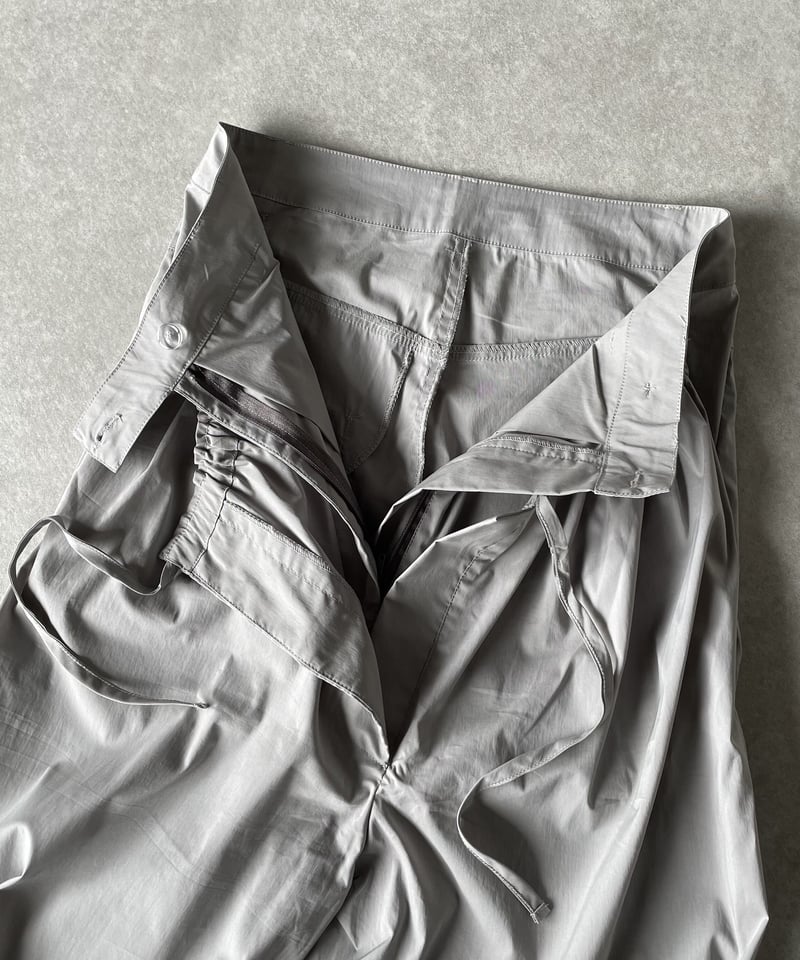 レイヤードコットンナイロンパンツblack,gray | ok.soon レイヤードコットンナイロンパンツblack,gray | ok.soon