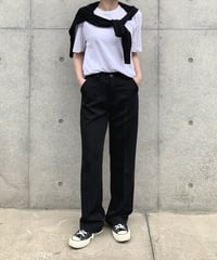 straight slacks (black)