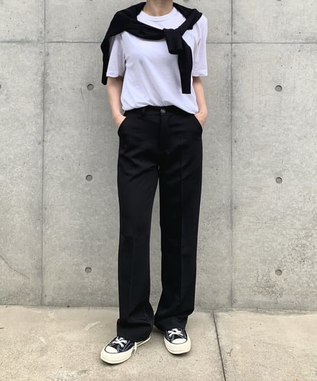 straight slacks (black)