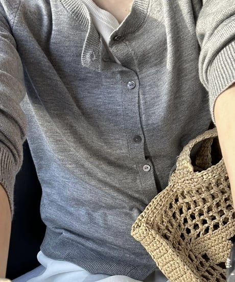 crew neck cardigan