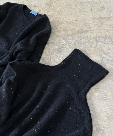 nep yarn high neck,round neck sweater