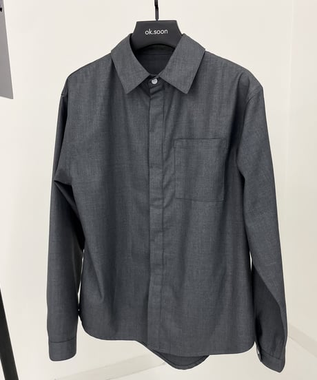 front fly shirt (gray)