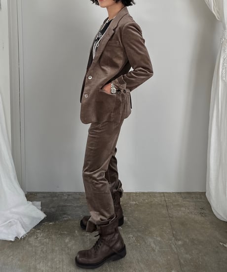 ok.soon×piccadilly velours jacket(brown)