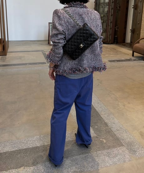 vintage blue cotton pants ⚠️初回と同じサイズになります