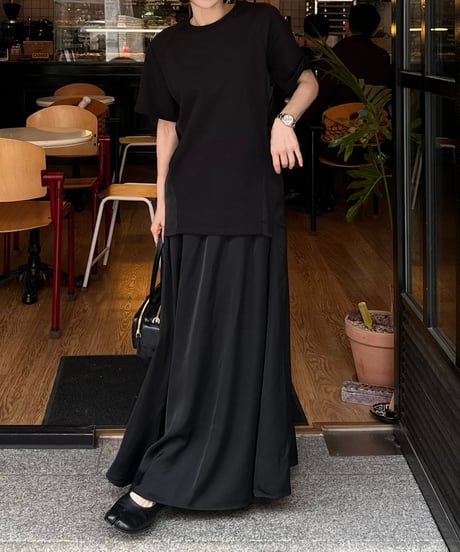 black maxi dress