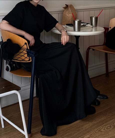 black maxi dress
