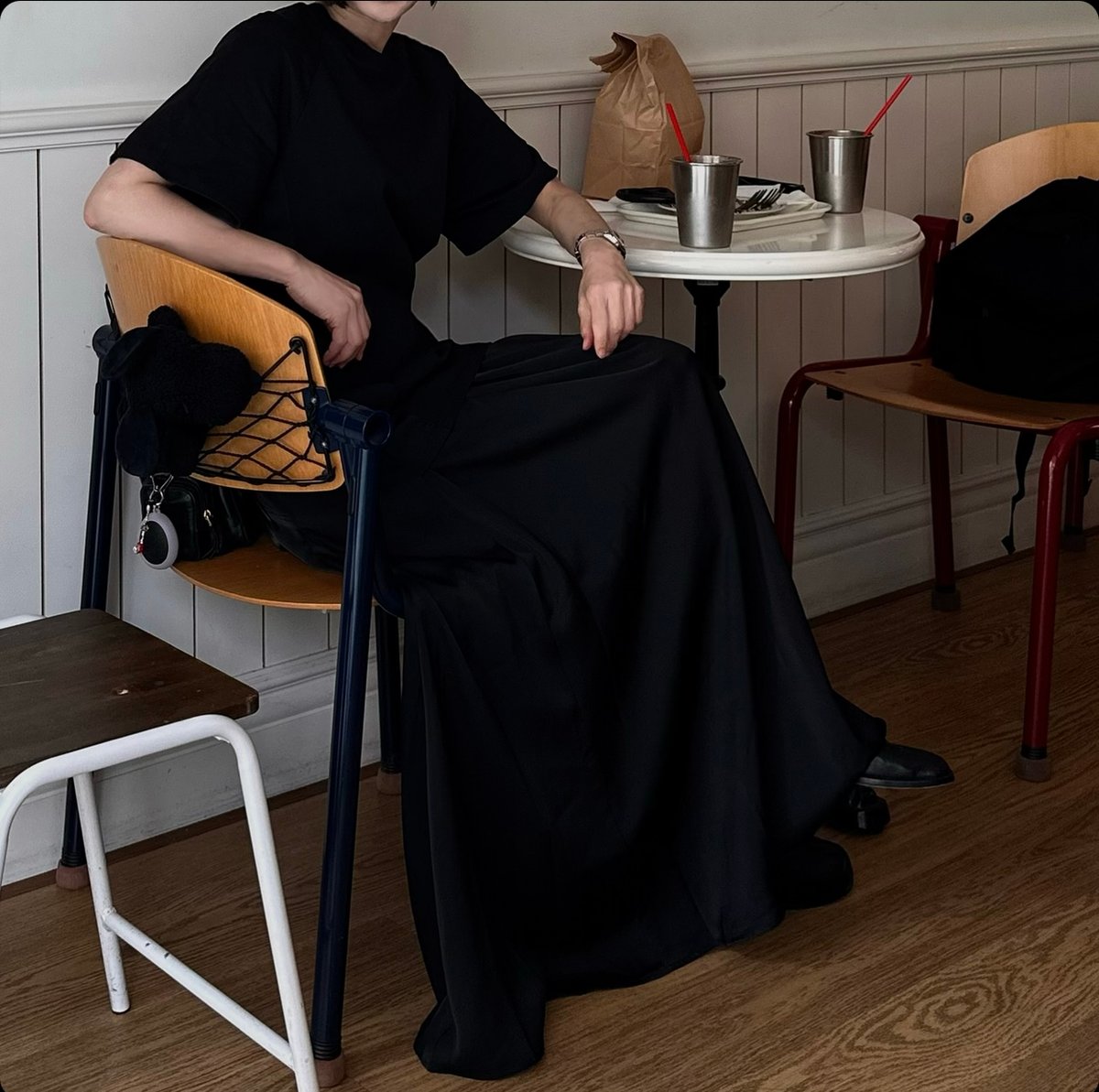 black maxi dress | ok.soon