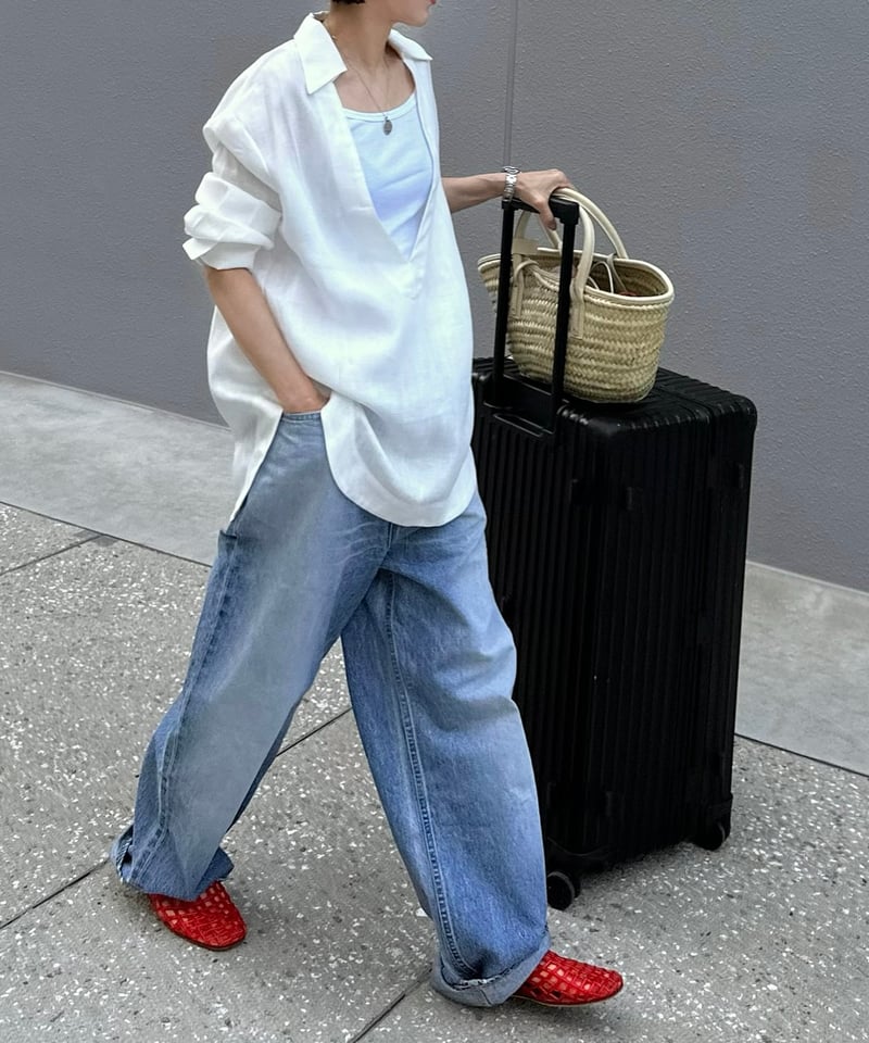 sheer check skipper shirt hholc navy 新品 sheer check skipper shirt – hholic