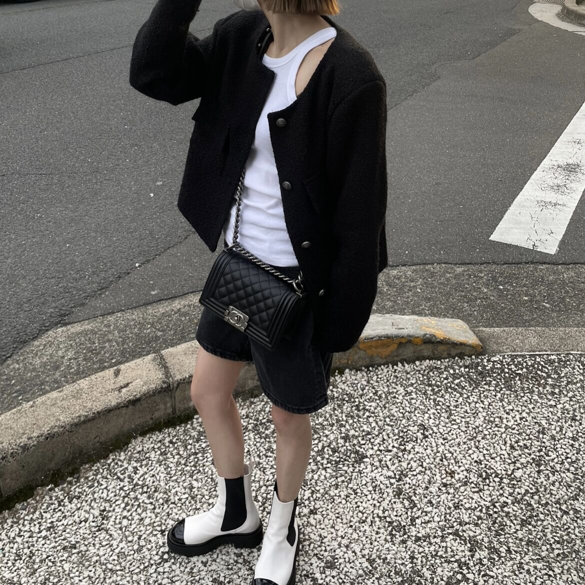 tweed jacket black | ok.soon tweed jacket black | ok.soon