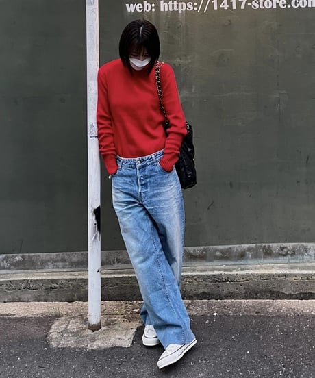 cotton sweater (red)