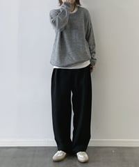over size crew neck knit