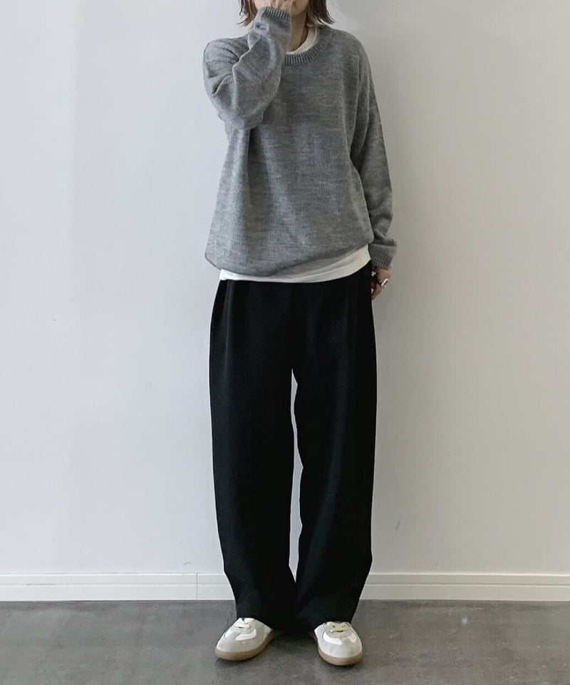 over size crew neck knit | ok.soon