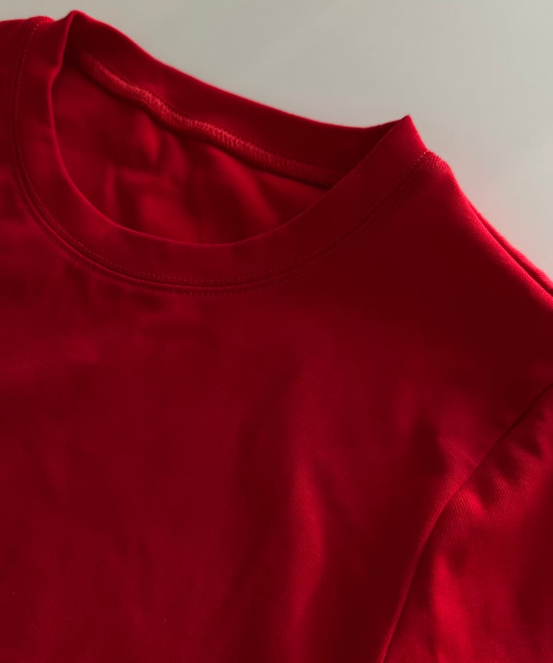 crew neck tshirt red | ok.soon