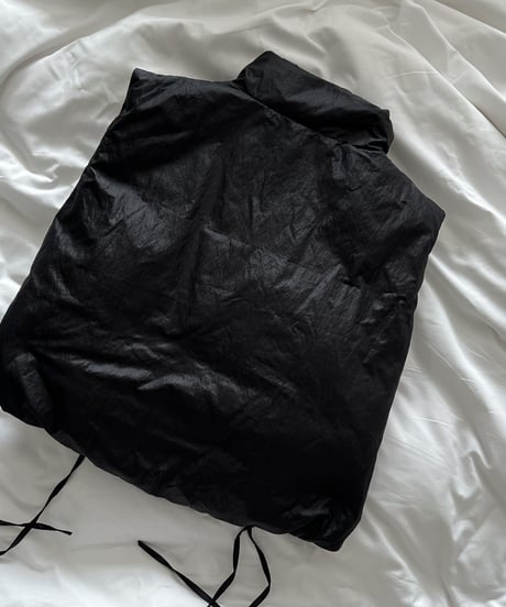 W name down vest black