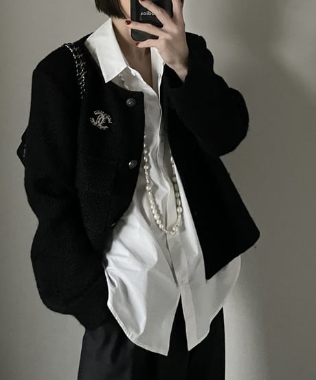 tweed jacket black