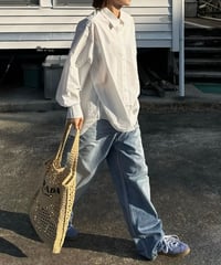 over size shirt white