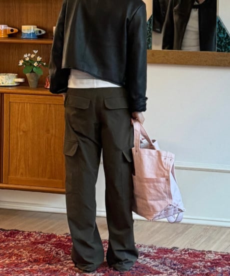 low rise cargo pants