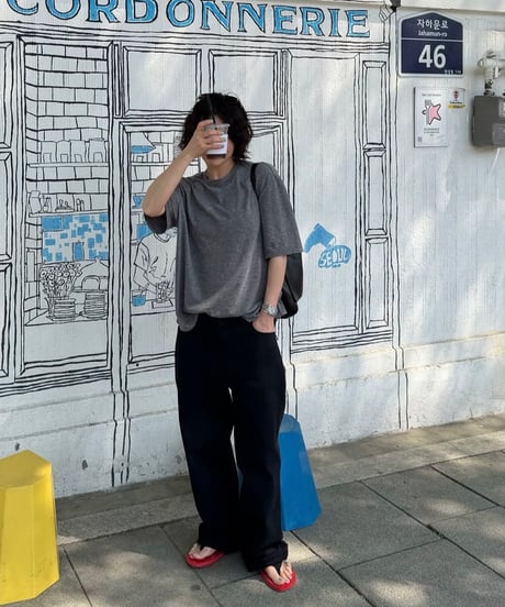 black cotton pants
