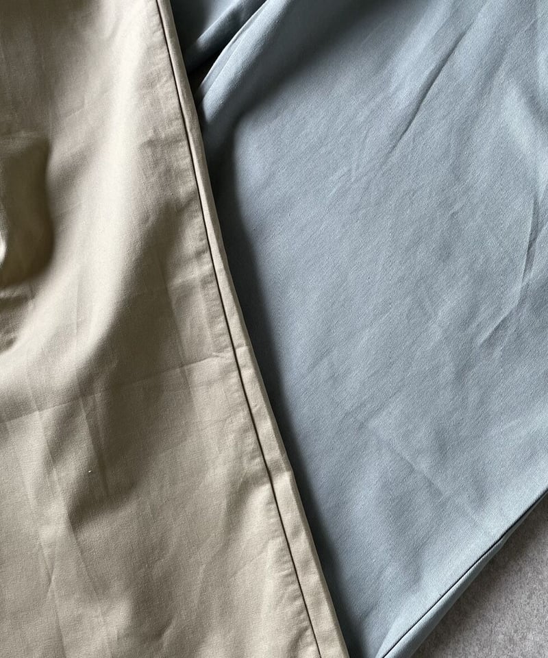 クロップドラップパンツbeige,smoky blue | ok.soon
