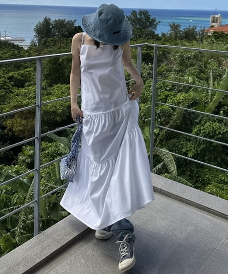 long tiered dress