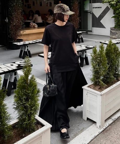 black maxi dress