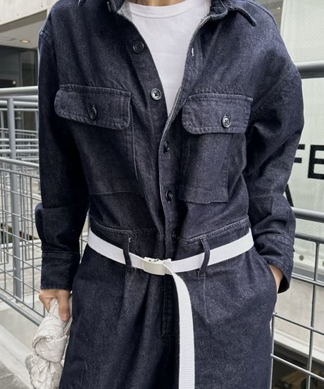 indigo denim all in one