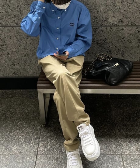 ok.soon×dickies  2tuck tapered chino pants